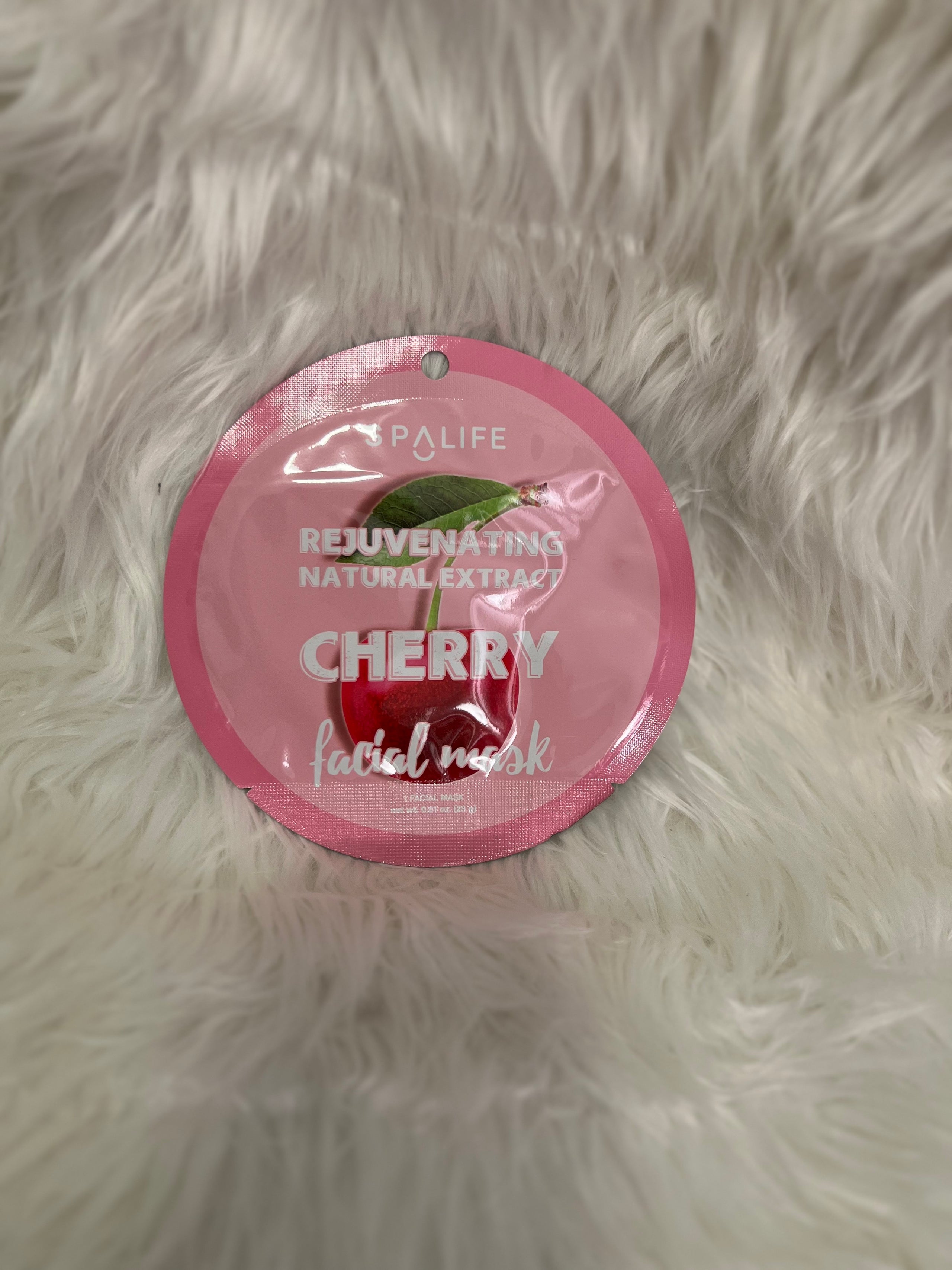 SpaLife Beauty Fruit Facial Sheet Cherry The Lily Barn Boutique